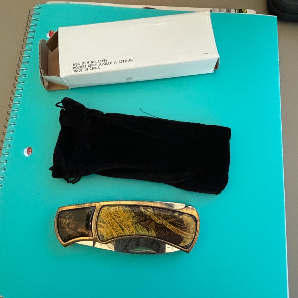 Collectible 30the Anniversary Apollo 11 knife